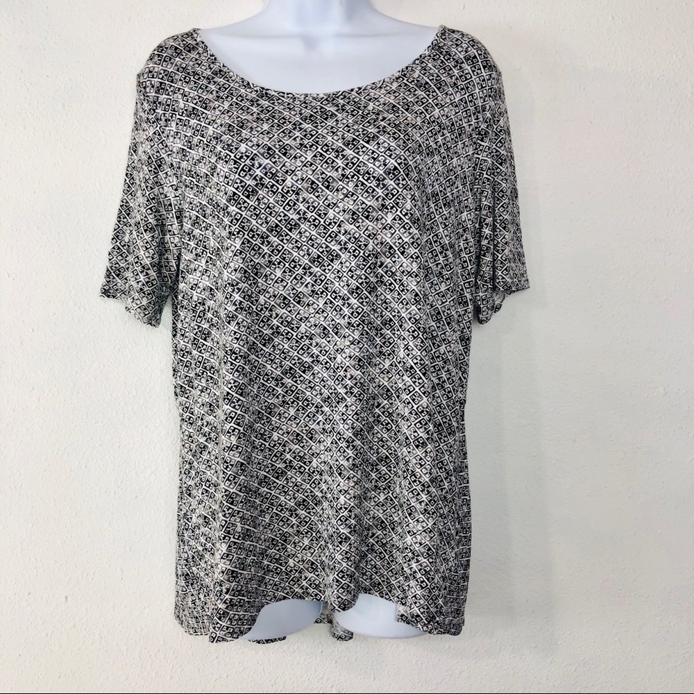 J.jill wearever collection Pattern scoop Blouse